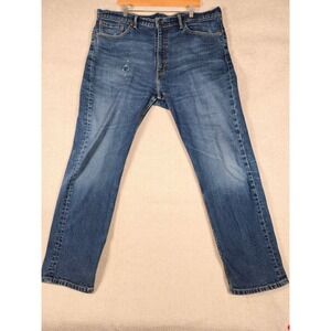 Levi Strauss 505 Mens Jeans 40x32 Blue‎ Regular Fit Denim